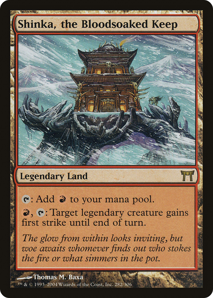 Image of Shinka, the Bloodsoaked Keep (CHK-282) - Champions of Kamigawa