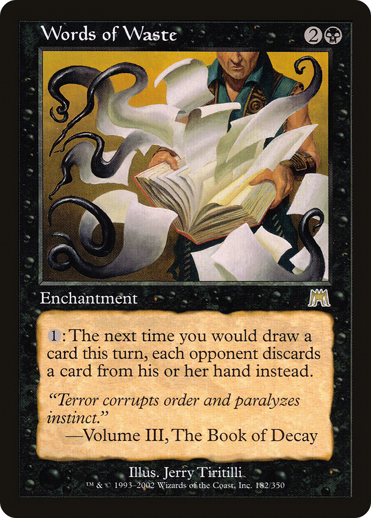 Image of Words of Waste (ONS-182) - Onslaught