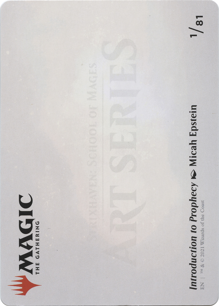 Image of Introduction to Prophecy // Introduction to Prophecy (ASTX-001) - Strixhaven Art Series (Borderless)