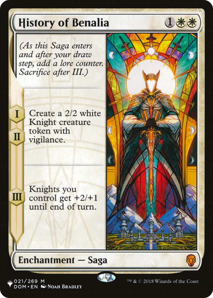 Image of History of Benalia (LIST-DOM-21) - The List