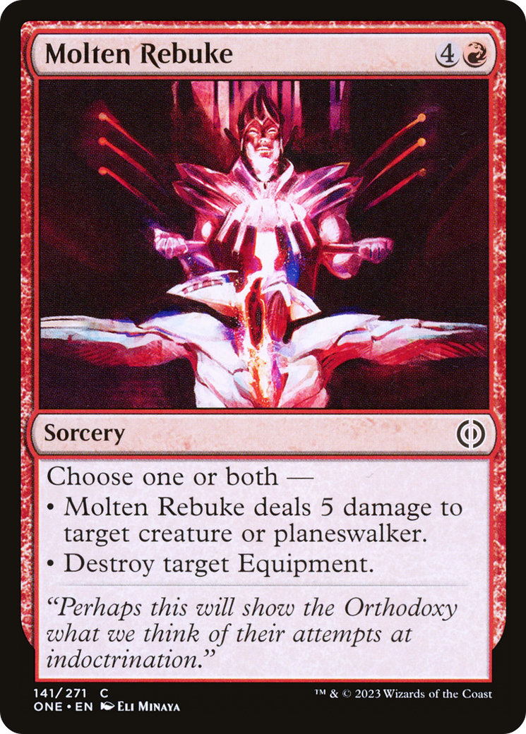 Image of Molten Rebuke (ONE-141) - Phyrexia: All Will Be One