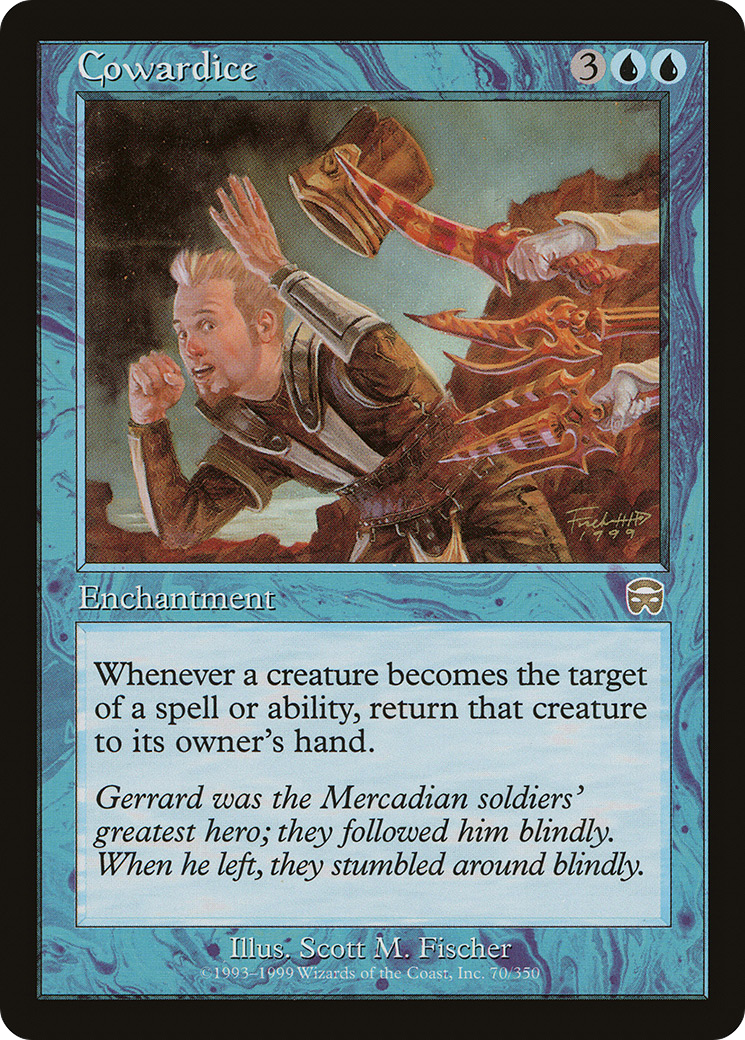 Image of Cowardice (MMQ-070) - Mercadian Masques Foil