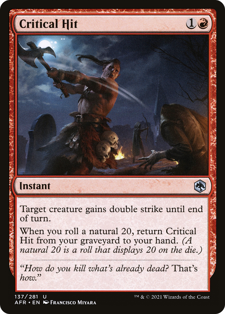 Image of Critical Hit (AFR-137) - Adventures in the Forgotten Realms Foil