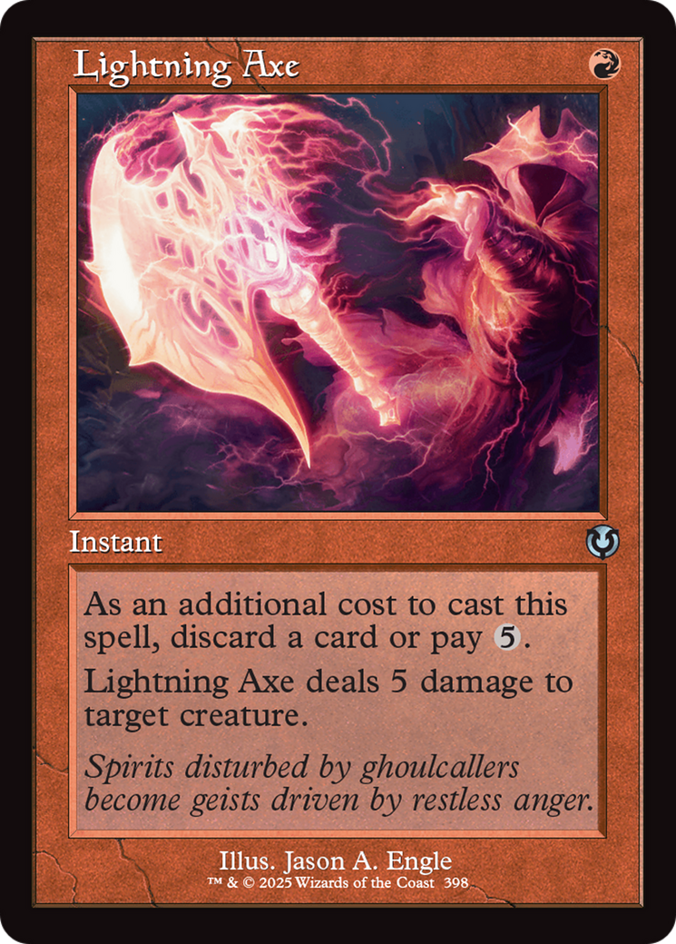 Image of Lightning Axe (Retro Frame) (INR-398) - Innistrad Remastered Foil