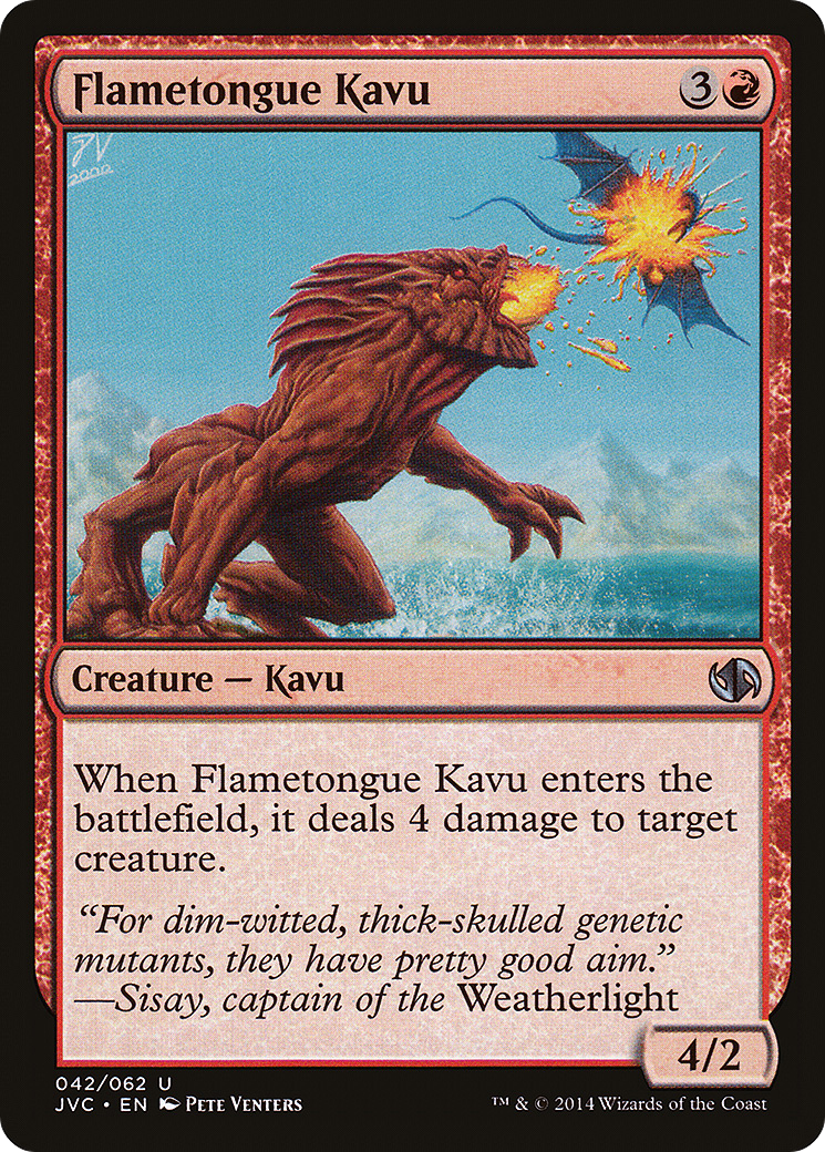 Image of Flametongue Kavu (DD3-042) - Duel Decks Anthology: Jace vs. Chandra