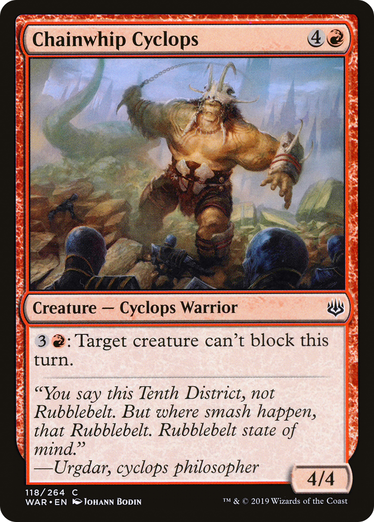 Image of Chainwhip Cyclops (WAR-118) - War of the Spark Foil