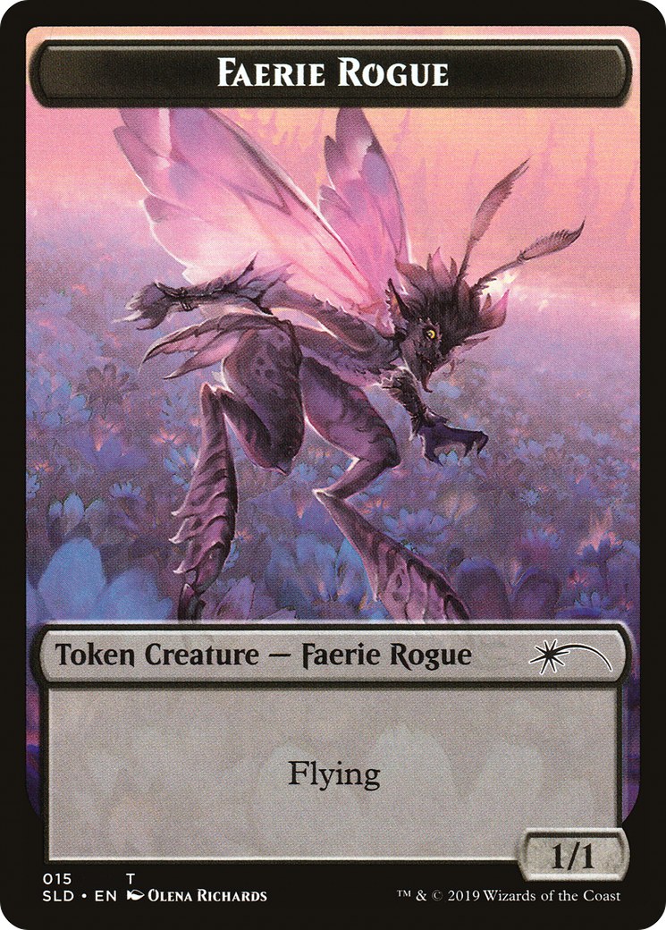 Image of Faerie Rogue Token (015) (SLD-015) - Secret Lair Drop