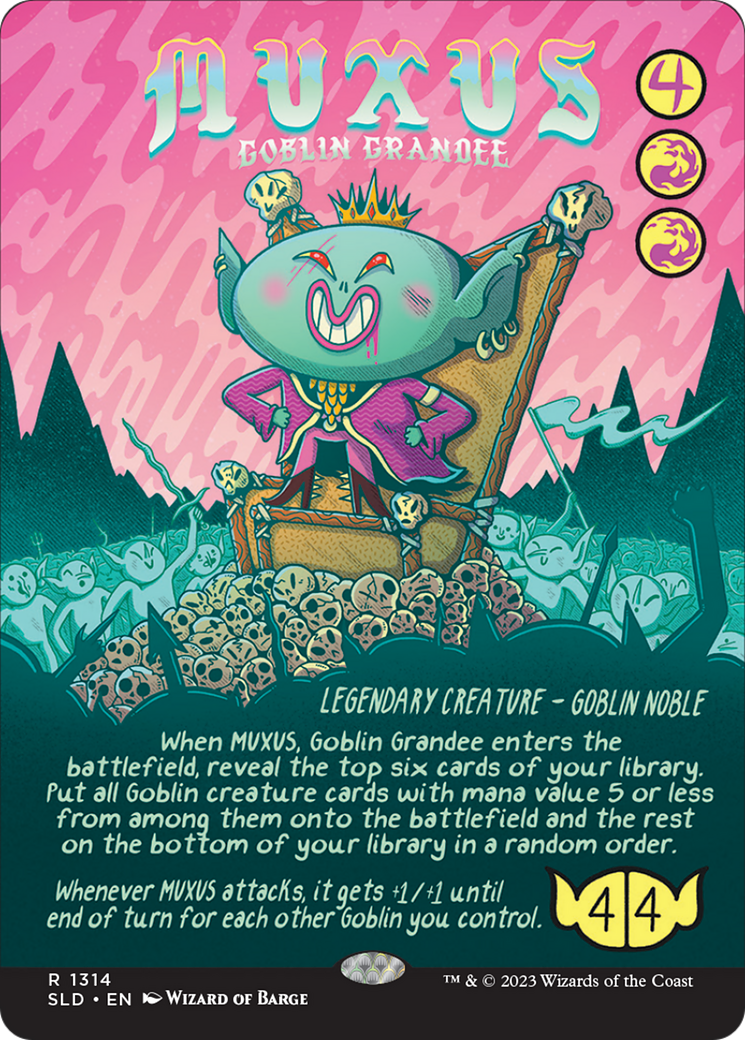 Image of Muxus, Goblin Grandee (SLD-1314) - Secret Lair Drop (Borderless)
