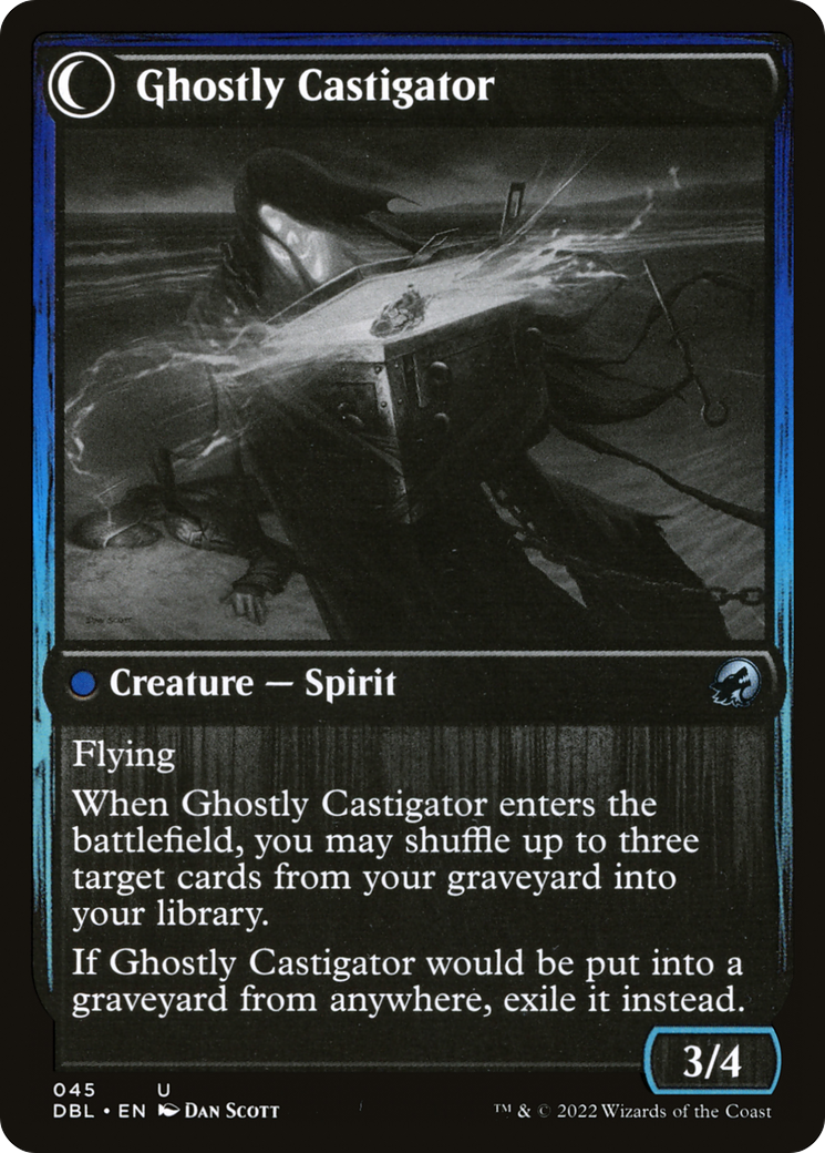 Image of Covetous Castaway (DBL-045) - Innistrad: Double Feature: (Double Faced Transform) Foil
