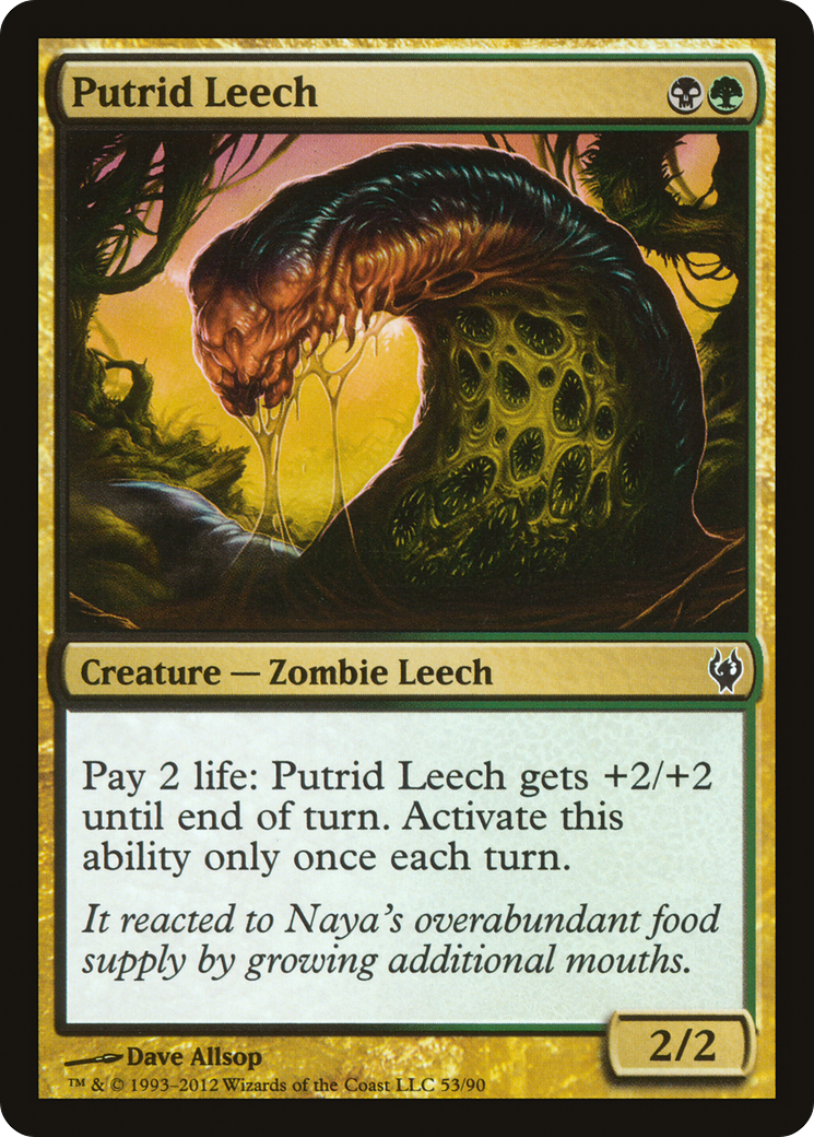 Image of Putrid Leech (DDJ-053) - Duel Decks: Izzet vs. Golgari