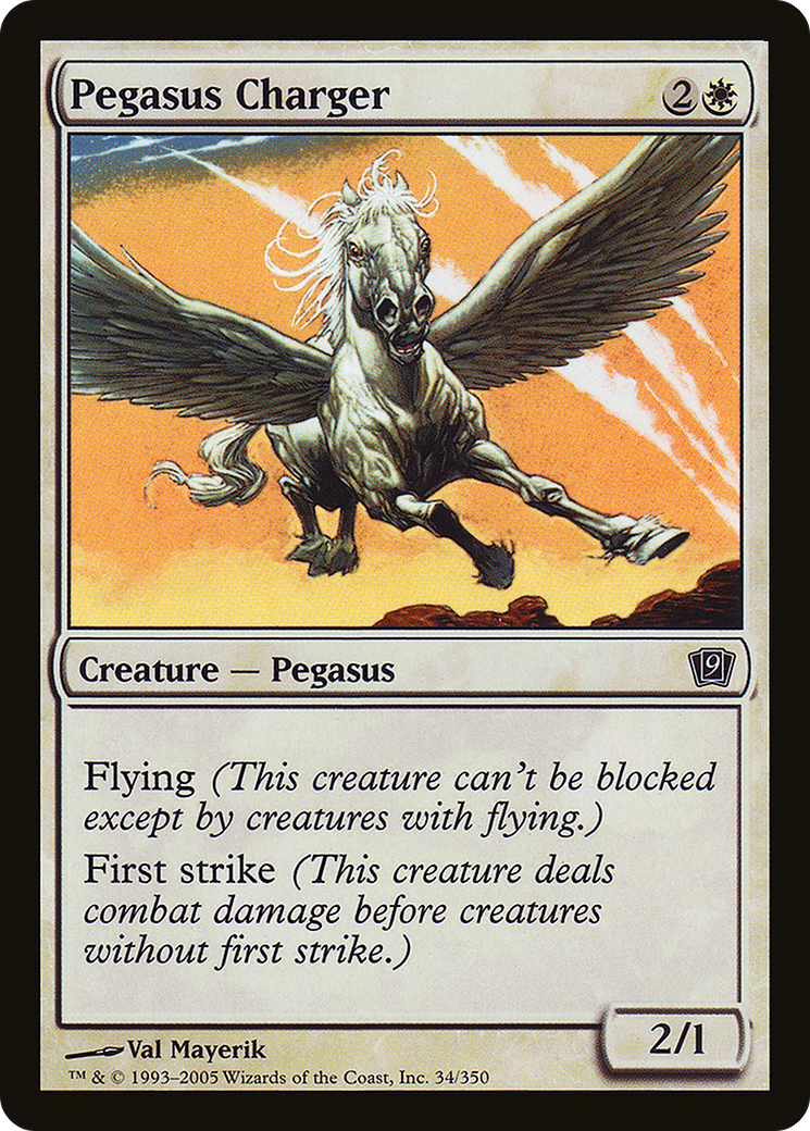 Image of Pegasus Charger (9ED-034) - 9th Edition