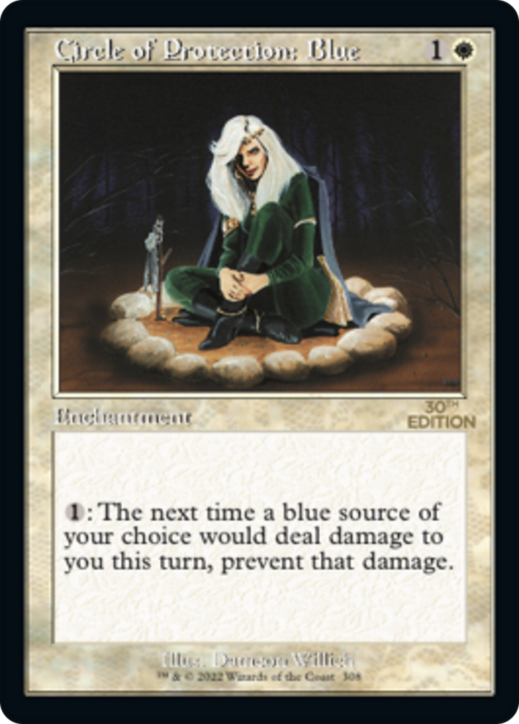 Image of Circle of Protection: Blue (Retro Frame) (30A-308) - 30th Anniversary Edition