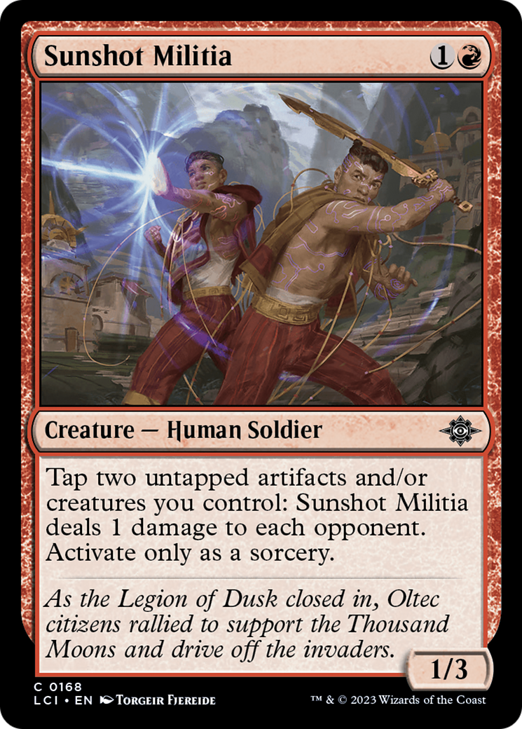 Image of Sunshot Militia (LCI-168) - The Lost Caverns of Ixalan