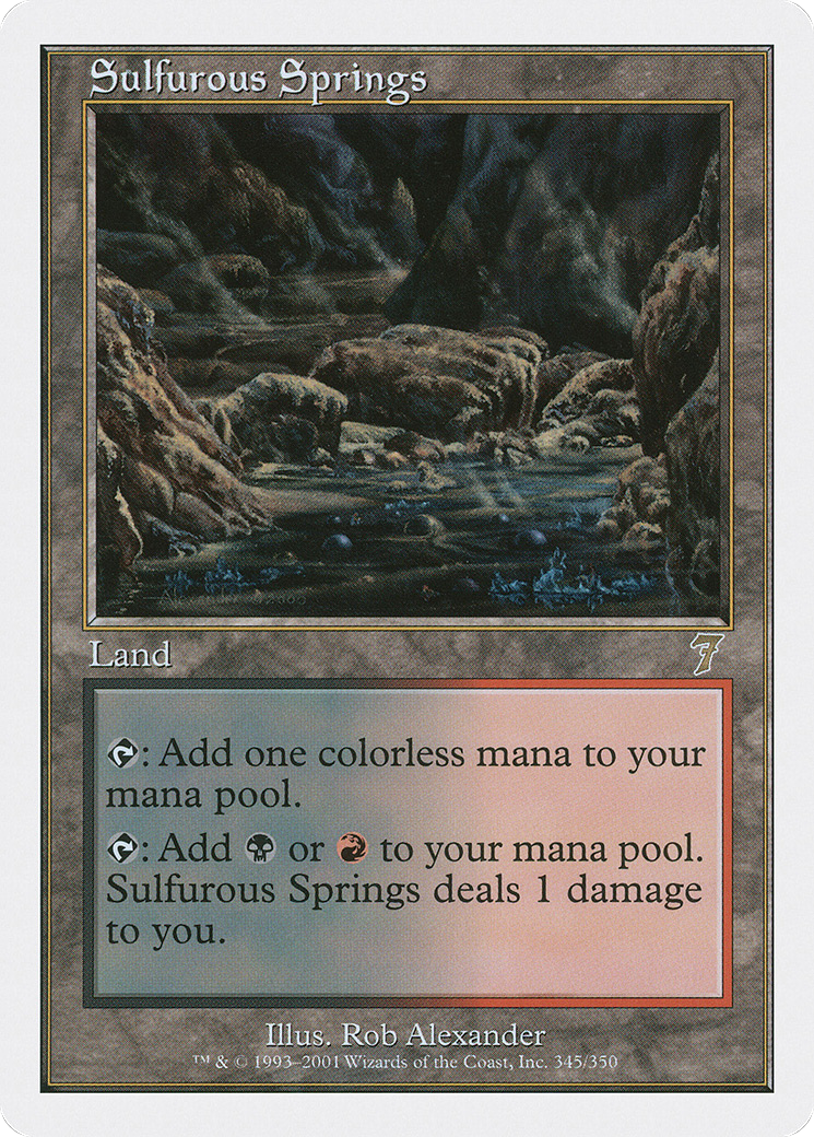 Image of Sulfurous Springs (7ED-345) - 7th Edition Foil
