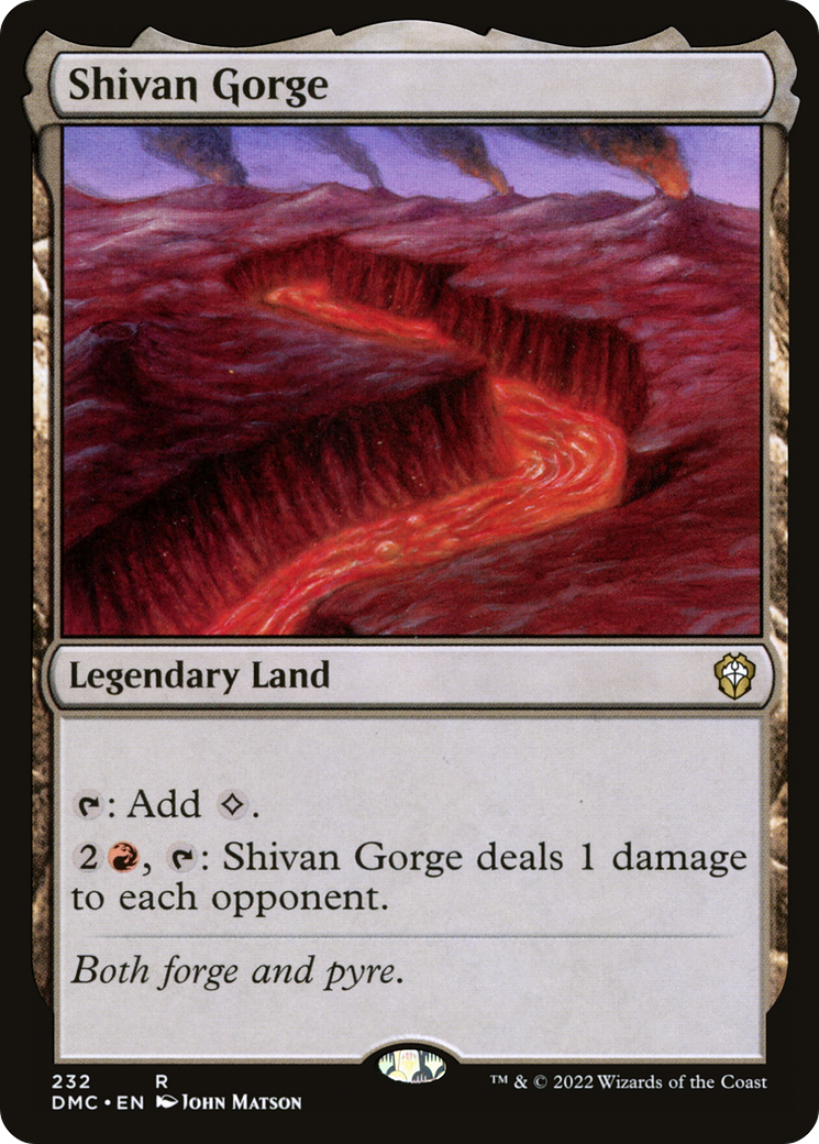 Image of Shivan Gorge (DMC-232) - Dominaria United Commander