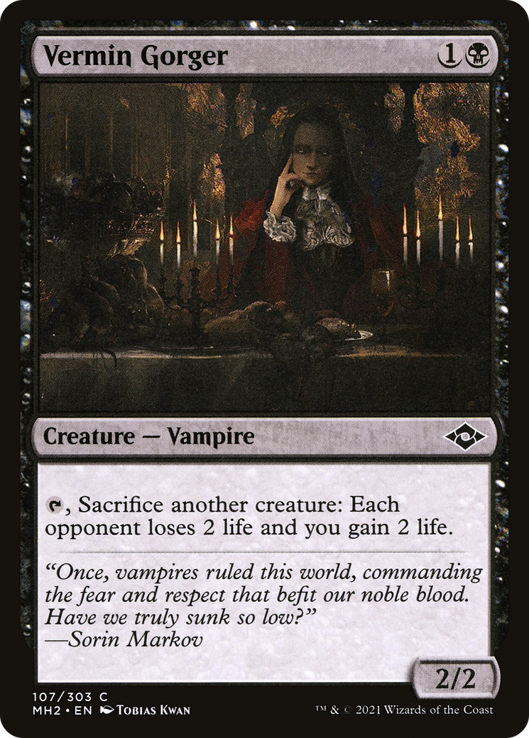 Image of Vermin Gorger (MH2-107) - Modern Horizons 2 Foil