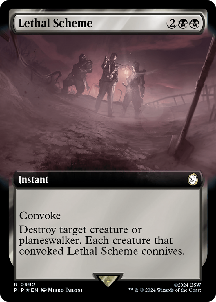 Image of Lethal Scheme (Extended Art) (Surge Foil) (PIP-992) - Fallout: (Extended Art) Foil