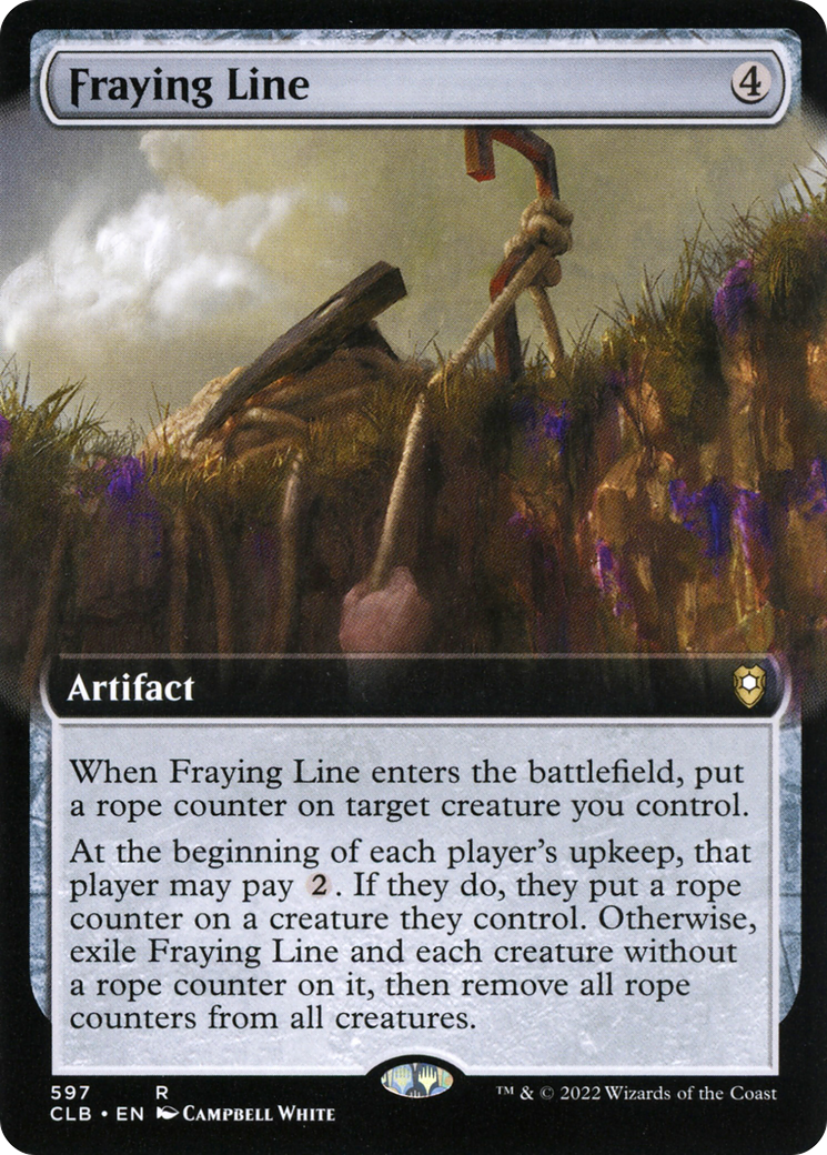Image of Fraying Line (Extended Art) (CLB-597) - Commander Legends: Battle for Baldur's Gate: (Extended Art) Foil