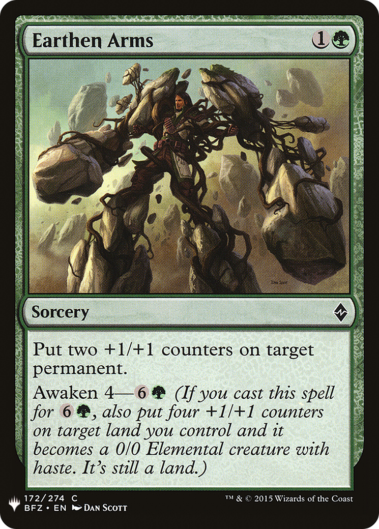 Image of Earthen Arms (LIST-BFZ-172) - The List