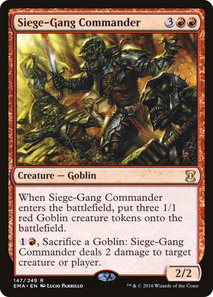 Image of Siege-Gang Commander (EMA-147) - Eternal Masters