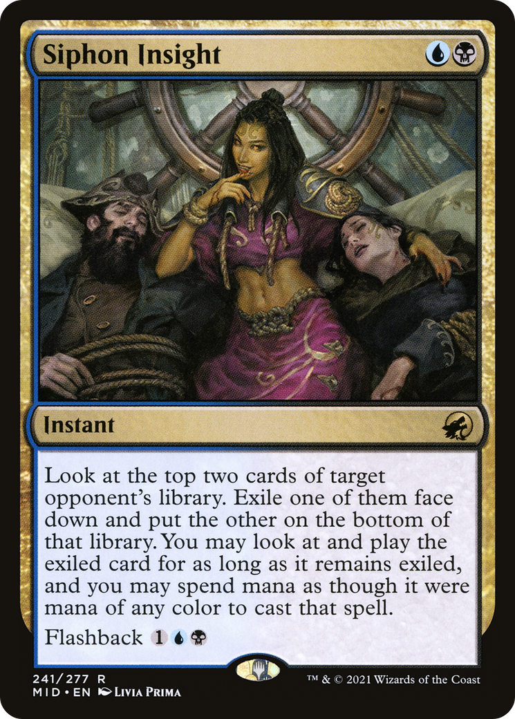 Image of Siphon Insight (MID-241) - Innistrad: Midnight Hunt Foil