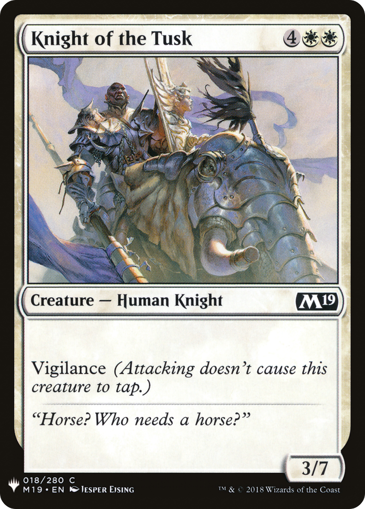 Image of Knight of the Tusk (LIST-M19-18) - The List