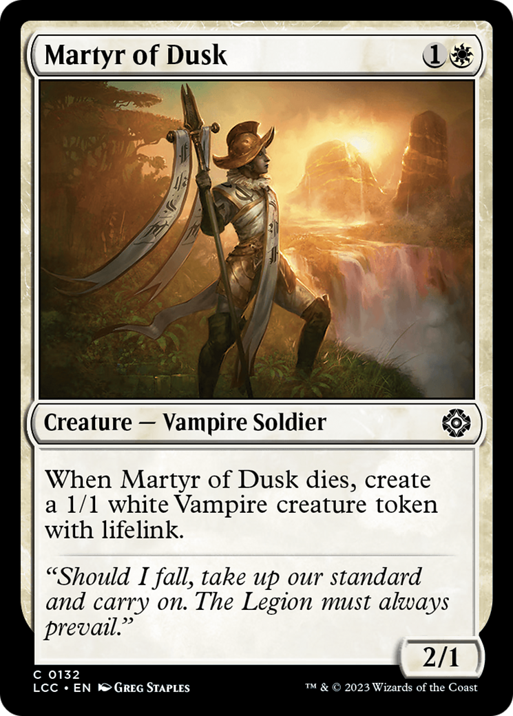 Image of Martyr of Dusk (LCC-132) - The Lost Caverns of Ixalan Commander