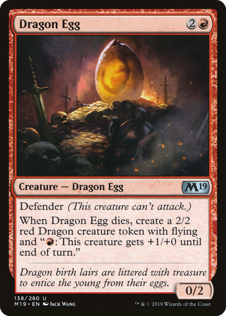 Image of Dragon Egg (M19-138) - Core Set 2019