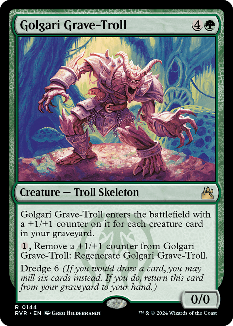 Image of Golgari Grave-Troll (RVR-144) - Ravnica Remastered Foil