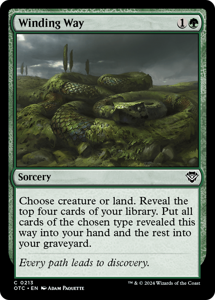 Image of Winding Way (OTC-213) - Outlaws of Thunder Junction Commander