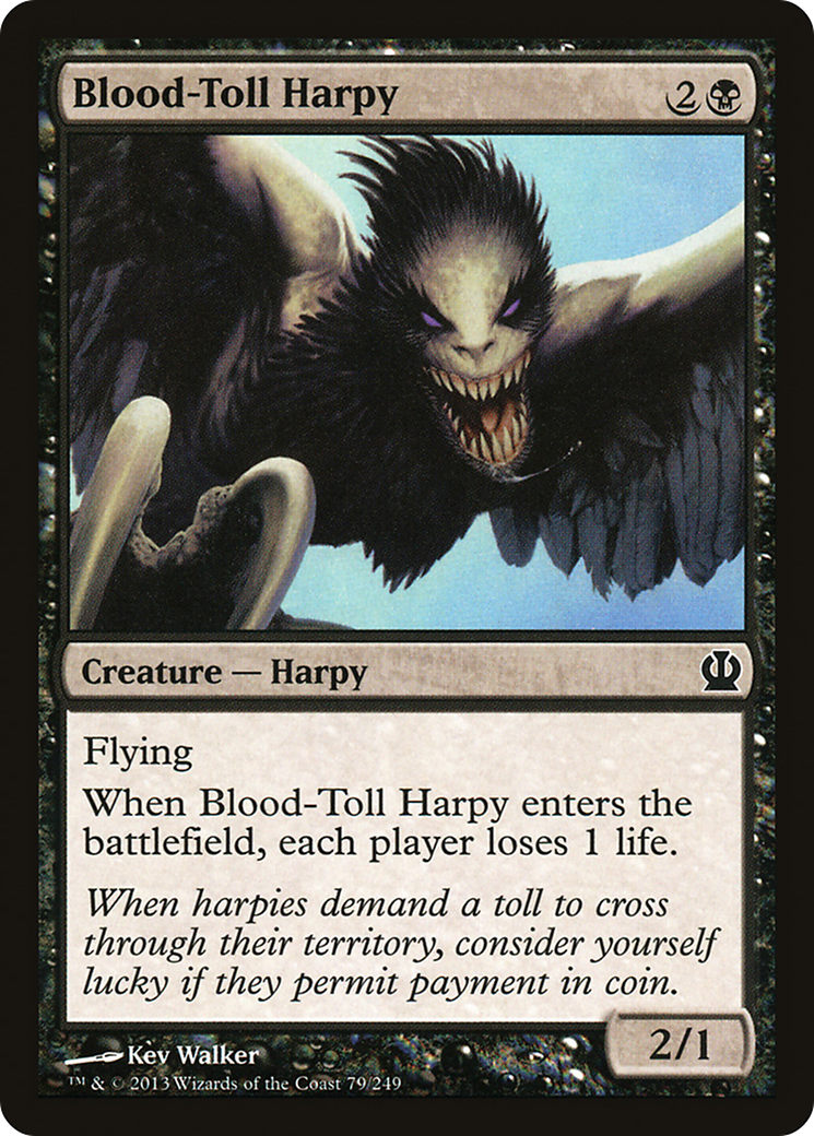 Image of Blood-Toll Harpy (THS-079) - Theros Foil