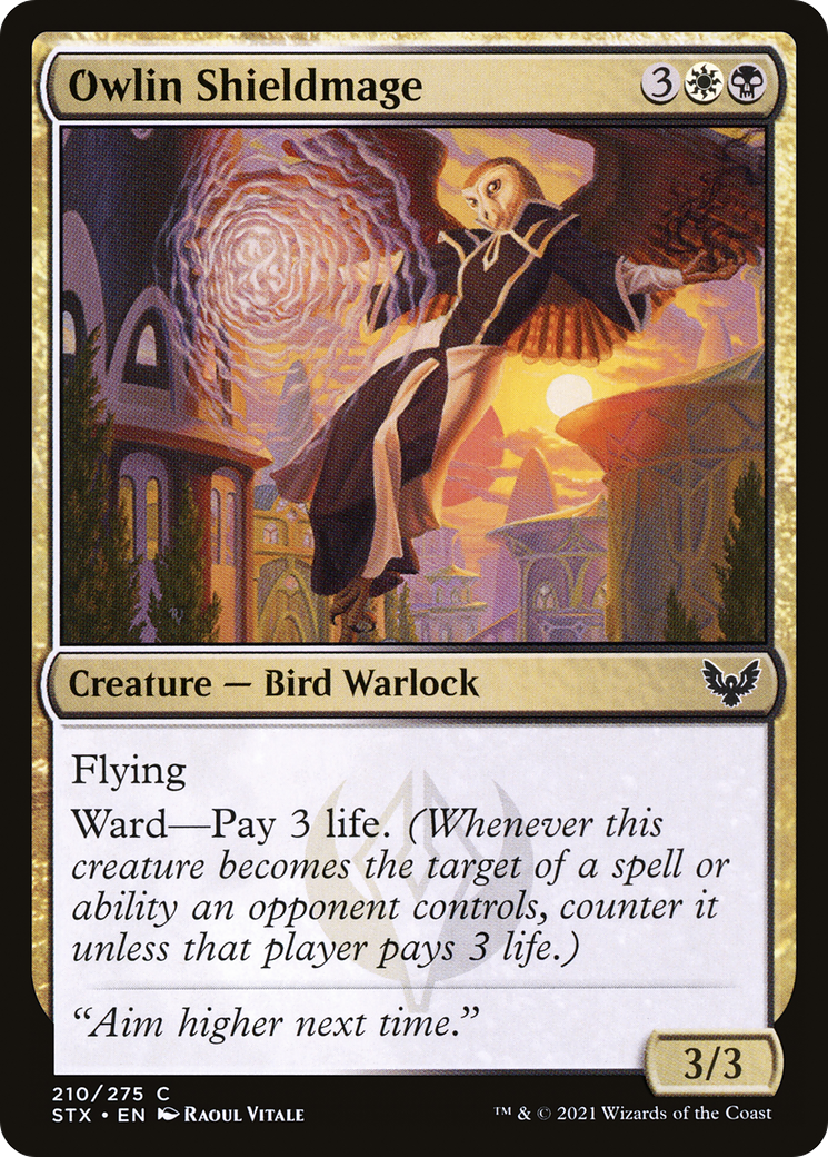 Image of Owlin Shieldmage (STX-210) - Strixhaven: School of Mages Foil