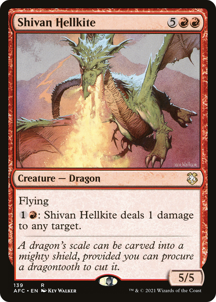 Image of Shivan Hellkite (AFC-139) - Forgotten Realms Commander