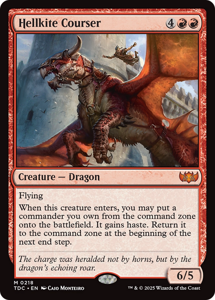 Image of Hellkite Courser (TDC-218) - Commander: Tarkir: Dragonstorm