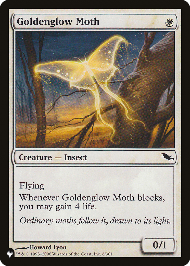 Image of Goldenglow Moth (LIST-SHM-6) - The List