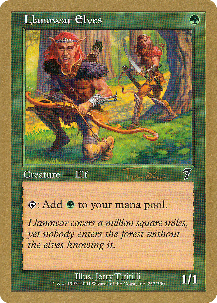 Image of Llanowar Elves - 2001 Jan Tomcani (7ED) (WCD-) - World Championship Decks 2001