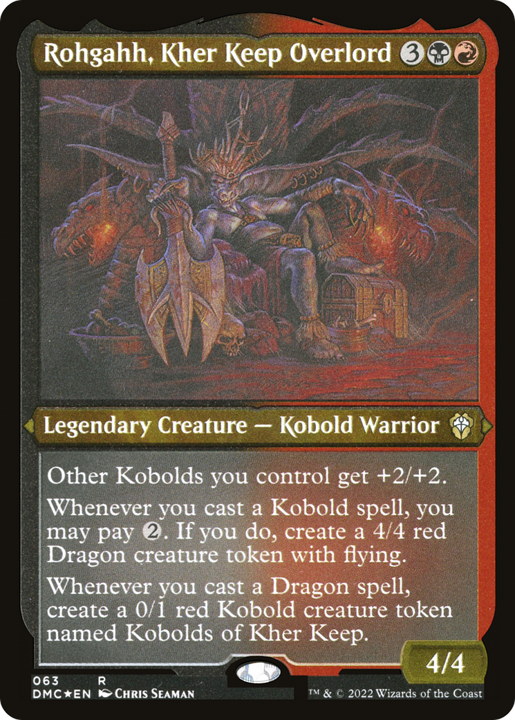 Image of Rohgahh, Kher Keep Overlord (DMC-063) - Dominaria United Commander Etched Foil