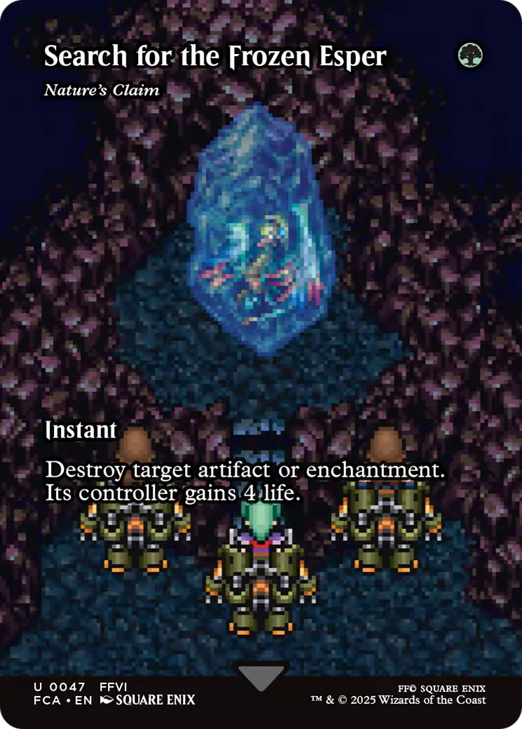 Image of Search for the Frozen Esper - Nature's Claim (Showcase) (FCA-047) - FINAL FANTASY: Through the Ages / Search for the Frozen Esper (Borderless) Foil