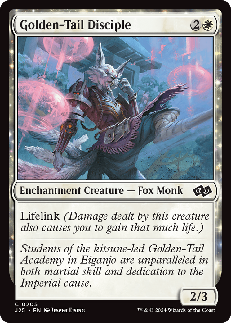 Image of Golden-Tail Disciple (J25-205) - Foundations Jumpstart: (enchantment)