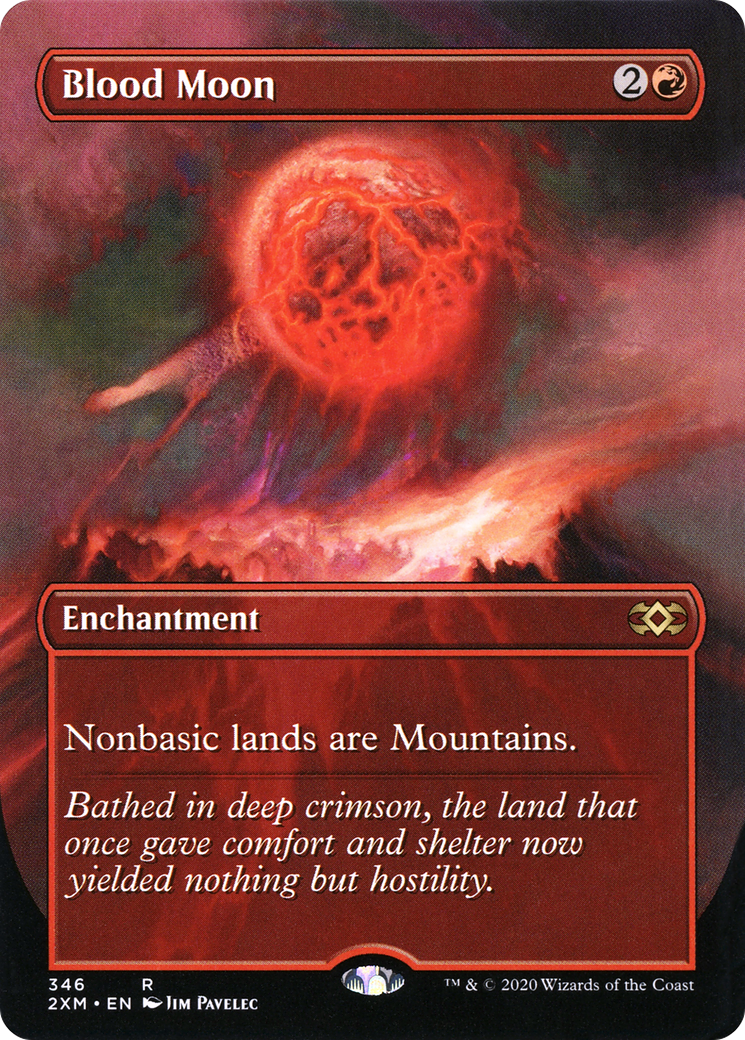 Image of Blood Moon (Borderless) (2XM-346) - Double Masters (Borderless) Foil