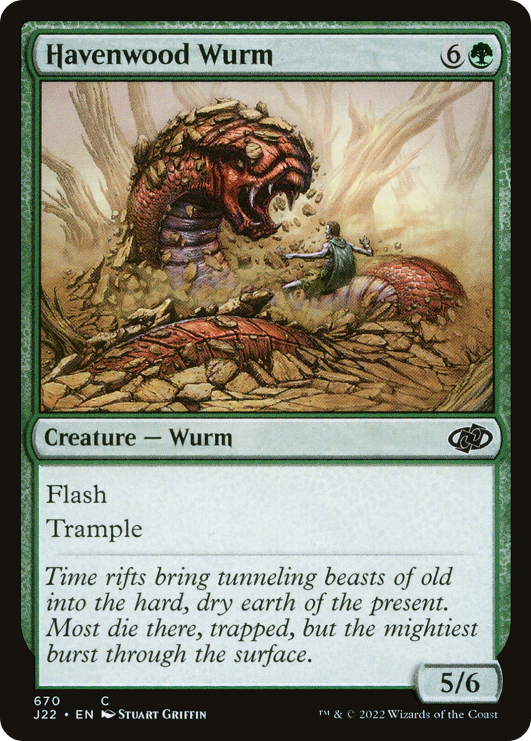 Image of Havenwood Wurm (J22-670) - Jumpstart 2022