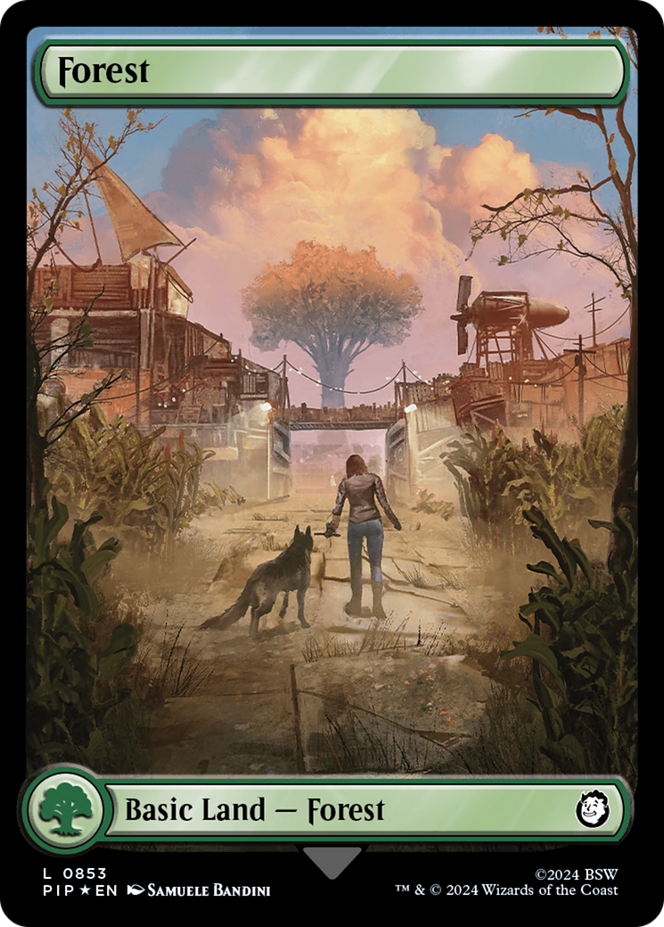 Image of Forest (0853) (Surge Foil) (PIP-853) - Fallout Foil