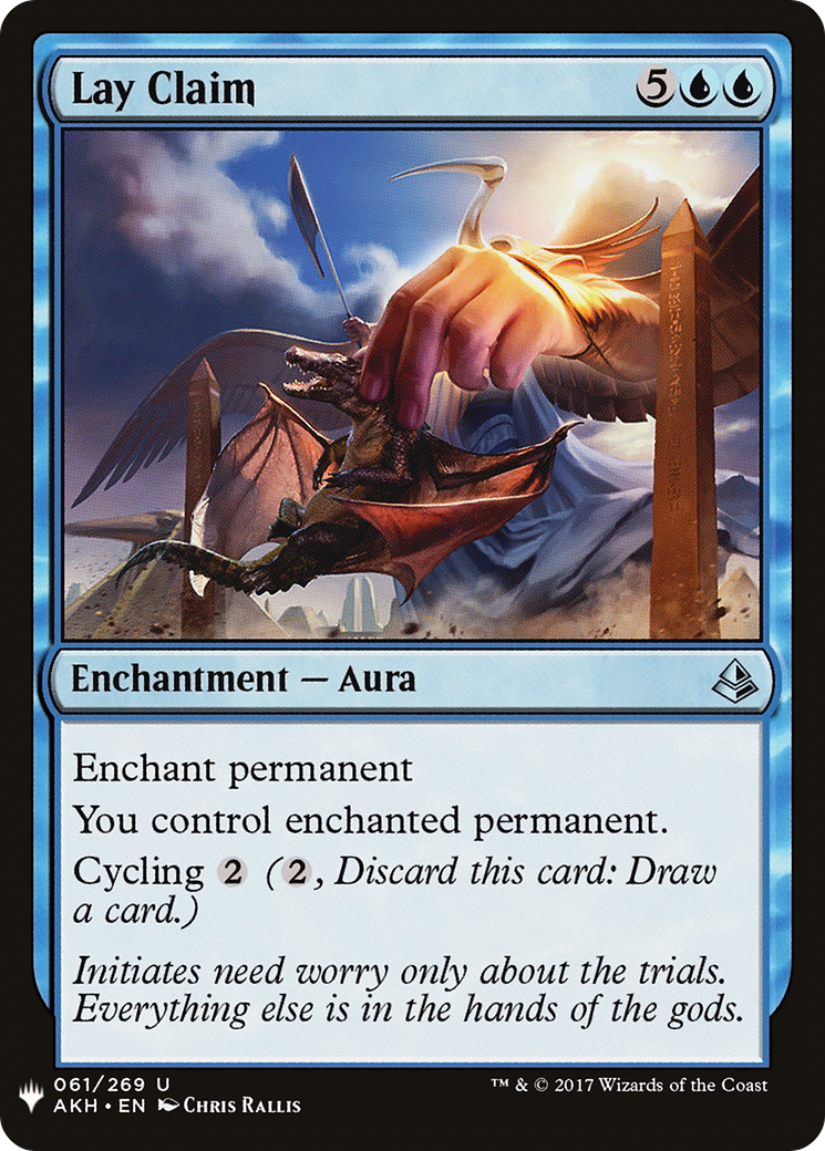 Image of Lay Claim (LIST-AKH-61) - The List