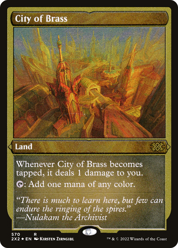 Image of City of Brass (2X2-570) - Double Masters 2022 Foil