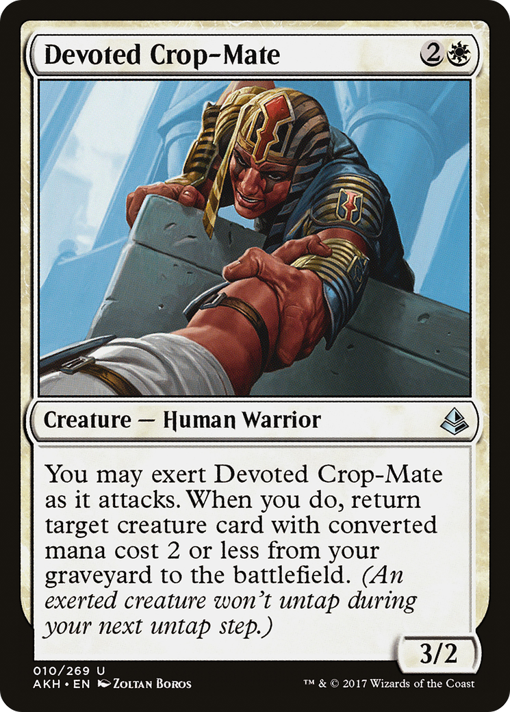 Image of Devoted Crop-Mate (AKH-010) - Amonkhet