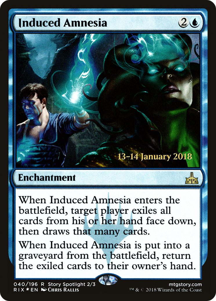 Image of Induced Amnesia (PRE-040) - Rivals of Ixalan Promos Foil
