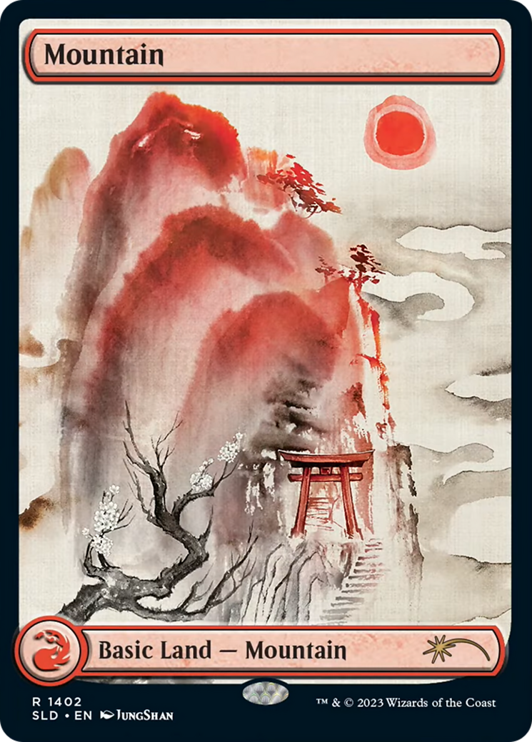 Image of Mountain (1402) (SLD-1402) - Secret Lair Drop Foil