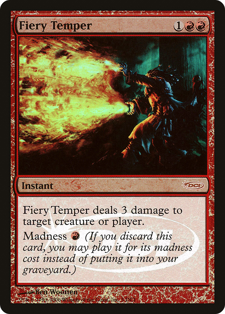 Image of Fiery Temper (WPN-003) - DCI Promos Foil