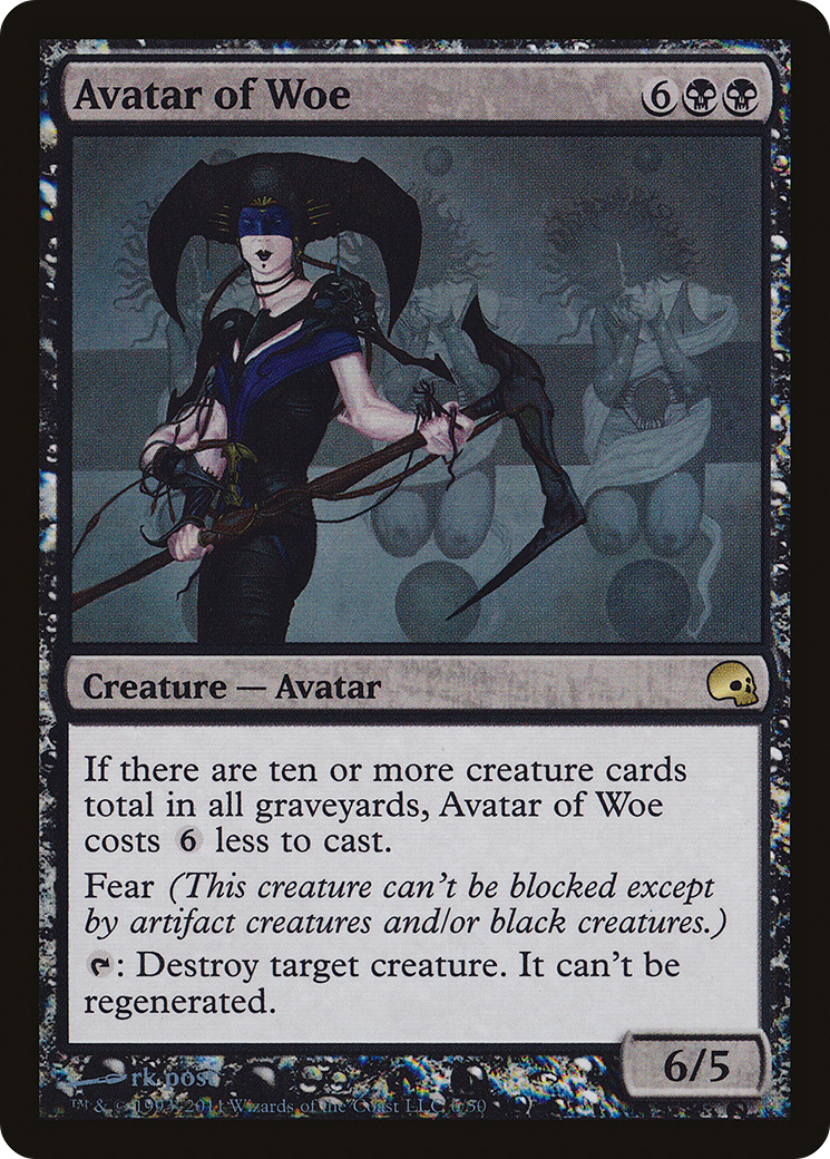 Image of Avatar of Woe (GRV-006) - Premium Deck Series: Graveborn Foil
