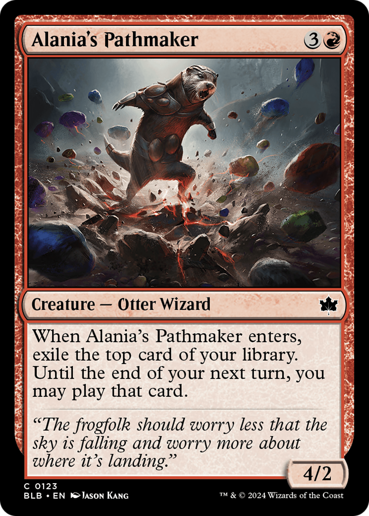Image of Alania's Pathmaker (BLB-123) - Bloomburrow Foil